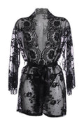 Déshabillé Graceful - Dentelle Floral & Ceinture - 4