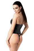Corset Mysteria F334 Wetlook Noir — Séduction Absolue - 4