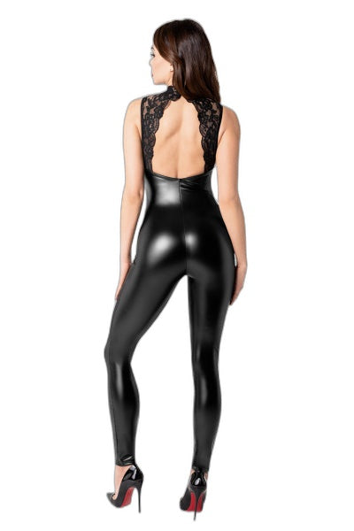 Combinaison Pandora Dos Nu Wetlook et Dentelle - 5