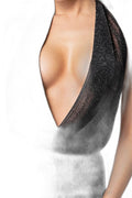 Mini robe dos nu pailletée Luminara | Noir HandMade - 4