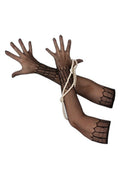 Longs gants en maille noire – Allure glamour et séduction - 4