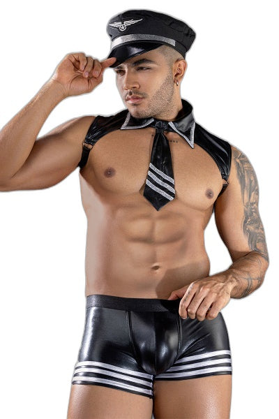 Costume Commandant de Bord Sexy 4 Pièces J Lingerie - 1