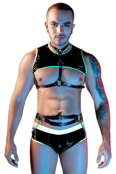 Ensemble Sexy Fluo 4 Pièces - Séduction Totale - 1 | Voyage Sensuel