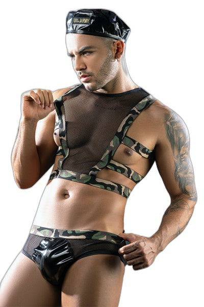 Tenue Sexy US Army 3 Pièces - J Lingerie - 1 | Voyage Sensuel
