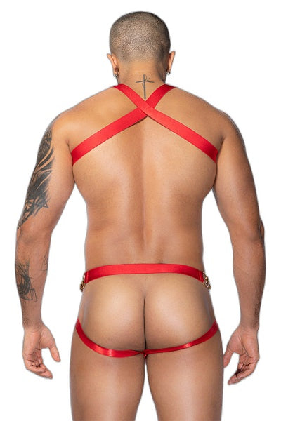 Ensemble Sexy Deux Pièces Rouge & Or - J Lingerie