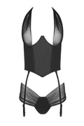 Guêpière Kesmina Faux Cuir - Ensemble Séduction Ultime - 2