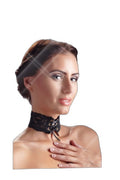 Collier en Dentelle Noire – Séduction Réglable - 3