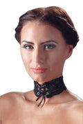 Collier en Dentelle Noire – Séduction Réglable - 4