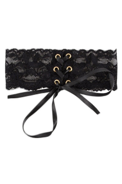 Collier en Dentelle Noire – Séduction Réglable - 5