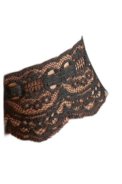 Collier Sexy en Dentelle Noire – Séduction Cotelli