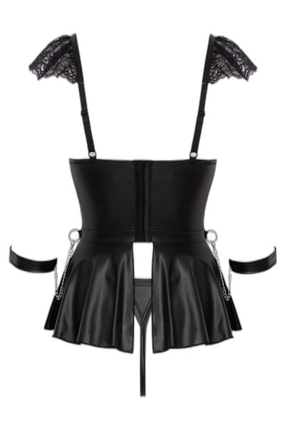 Ensemble 3 pièces Fetish noir - Cotelli Bondage séduction - 4 | Voyage Sensuel