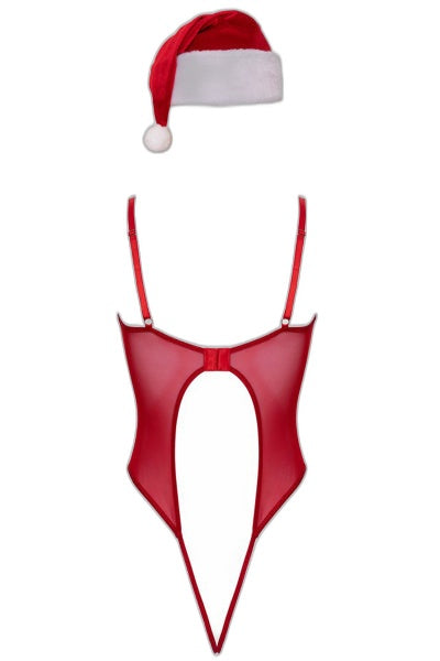 Ensemble Body String Noël Cottelli - Séduction Festive - 4