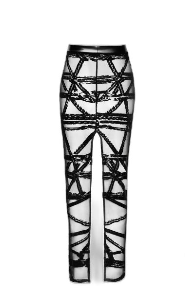 Jupe Longue Fendue Bondesque F360 - Noir Handmade - 4 | Voyage Sensuel