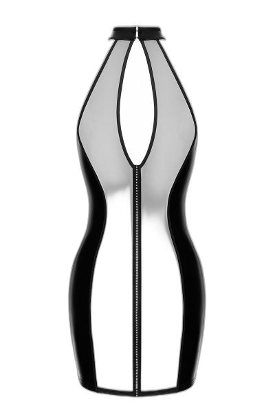 Mini Robe Tulle & Wetlook Luxuria F370 - Noir - 4