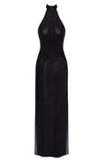 Robe Longue Pailletée Onyx F372 - Noir HandMade - 2