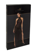 Robe Longue Pailletée Onyx F372 - Noir HandMade - 3