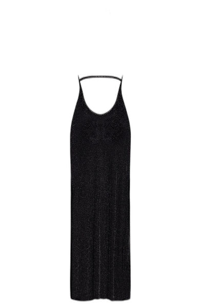 Robe Longue Pailletée Onyx F372 - Noir HandMade - 4 | Voyage Sensuel