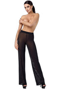 Pantalon Pailleté Onyx – Maille Transparente & Sensuelle - 1