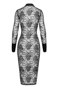Robe Fourreau Noirelle F376 - Noir Handmade - 4
