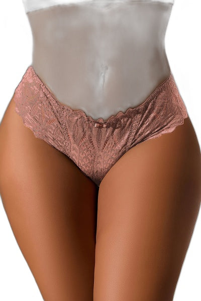 String dentelle rose dos lacé Litolu - Séduction minimaliste - 1 | Voyage Sensuel