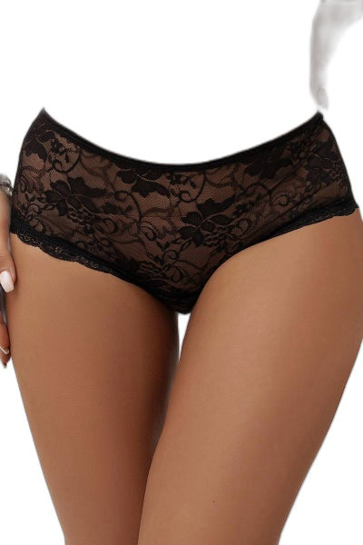 Tanga Ouvert Dentelle Lacé Noir - Sensualité Affirmée - 3 | Voyage Sensuel
