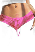 Culotte Ouverte Dentelle O Rose - Séduction Raffinée - 2