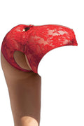 Culotte ouverte dentelle O Rouge - Litolu Lingerie - 2