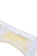 Porte-jarretelles & String Blanc Dentelle Résille - Litolu - 4