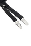 Porte-jarretelles Dentelle Résille Noir & String Assorti - 3