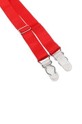 Porte-jarretelles et String Rouge Dentelle Résille | Litolu - 3