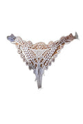 String brodé dans le dos Blanc - Litolu Lingerie - 1