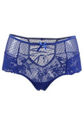 Tanga Dentelle Bleu Taille Haute — Séduction & Confort - 4