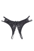 String ouvert dentelle noire - Séduction affirmée - 3