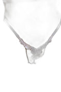 String Ouvert Floral Blanc - Dentelle Résille Sensuelle - 1