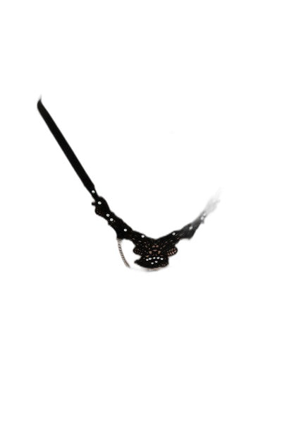 String ouvert floral Noir Litolu Lingerie