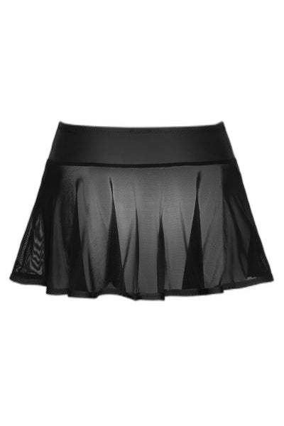 Mini-jupe noire transparente Cottelli PARTY - Séduction - 4 | Voyage Sensuel