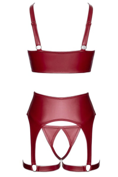 Ensemble Seins Nus 3 Pièces Rouge Bordeaux - Cottelli - 4 | Voyage Sensuel