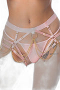 String Harnais Rose Bad Kitty – Duo Séduction Audacieux - 1
