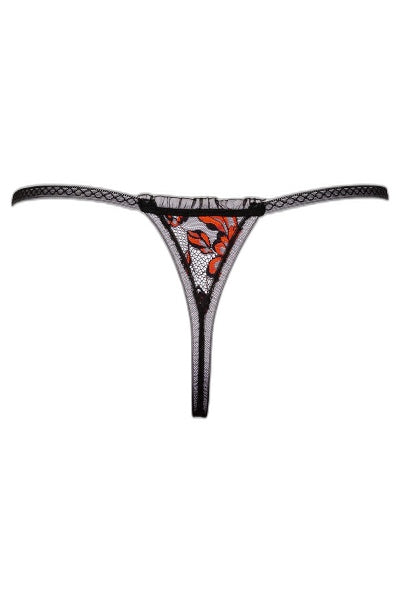 String dentelle ouvert bicolore Cottelli – Séduction glamour - 4 | Voyage Sensuel