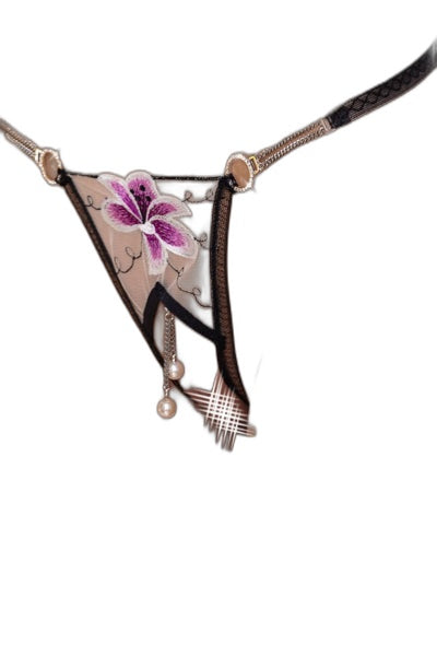 String ouvert Fleur brodée – Cottelli Lingerie