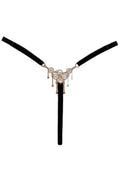 String ouvert bijou noir – Design luxe Cottelli - 3
