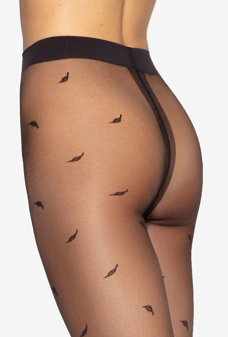 Collants à motifs en fil écologique Motif Q-eko Trends. 02