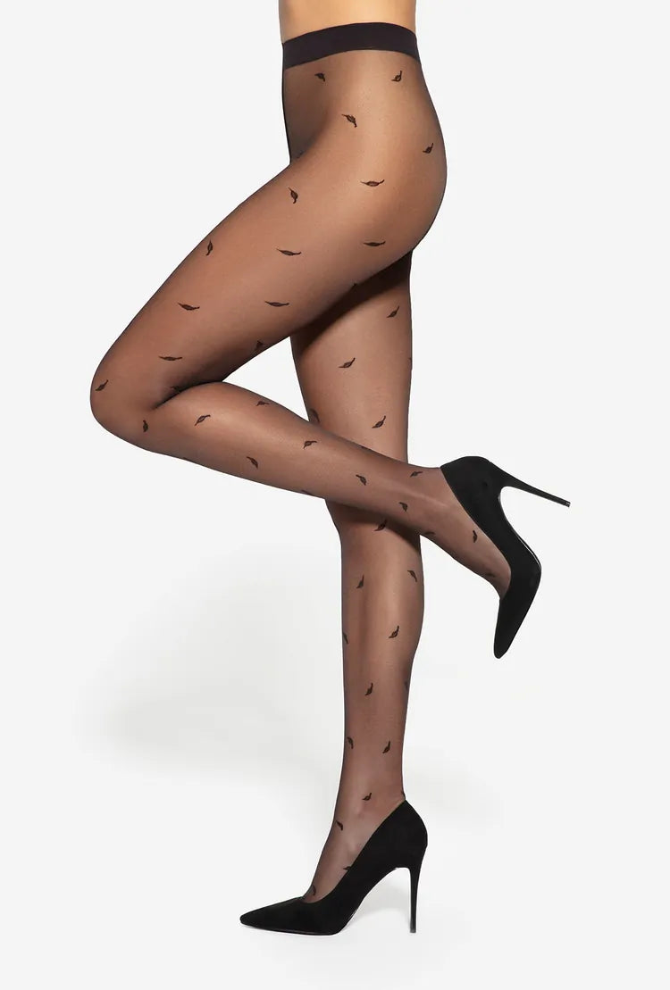 Collants à motifs en fil écologique Motif Q-eko Trends. 02